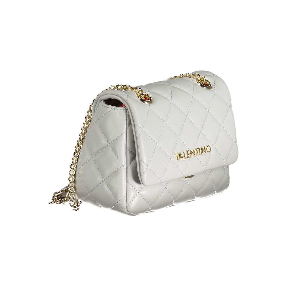 Gray Polyurethane Women's Bag