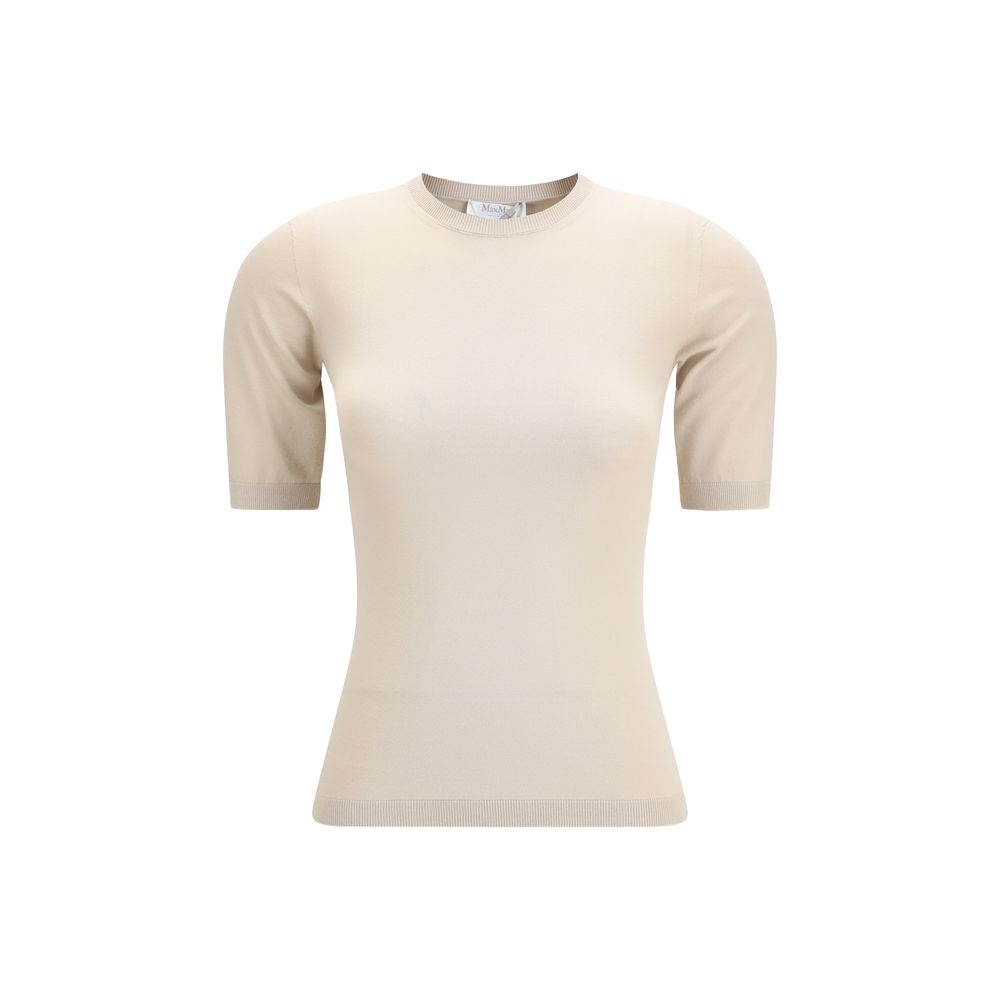 Beige Viscose T-Shirt