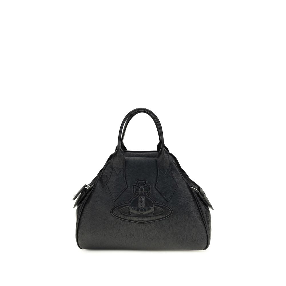 Black Polyurethane Handbag