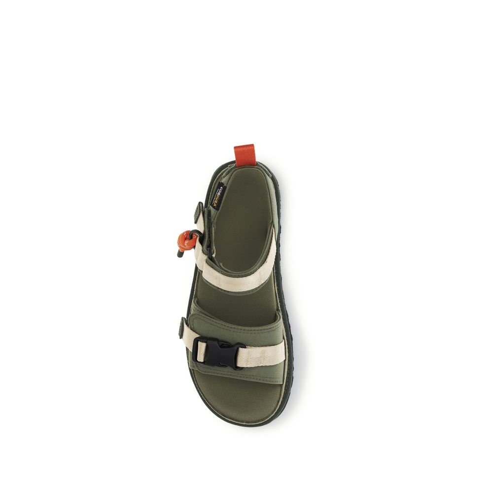 Bicolor Other Fibres Flat Sandals
