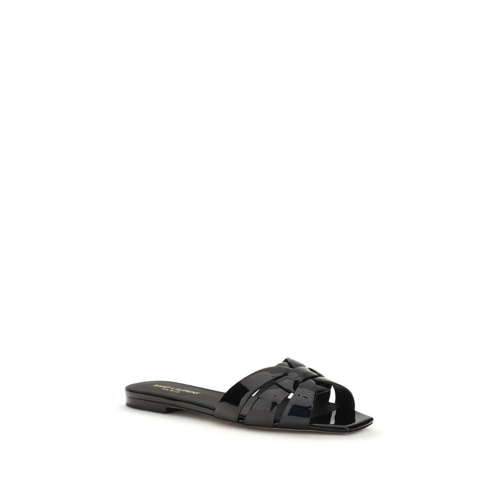 Black Calf Leather Bos Taurus Ballet Flats