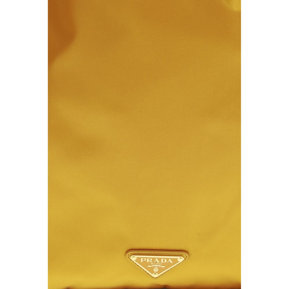 Orange Recycled Polyamide Clutch Bag