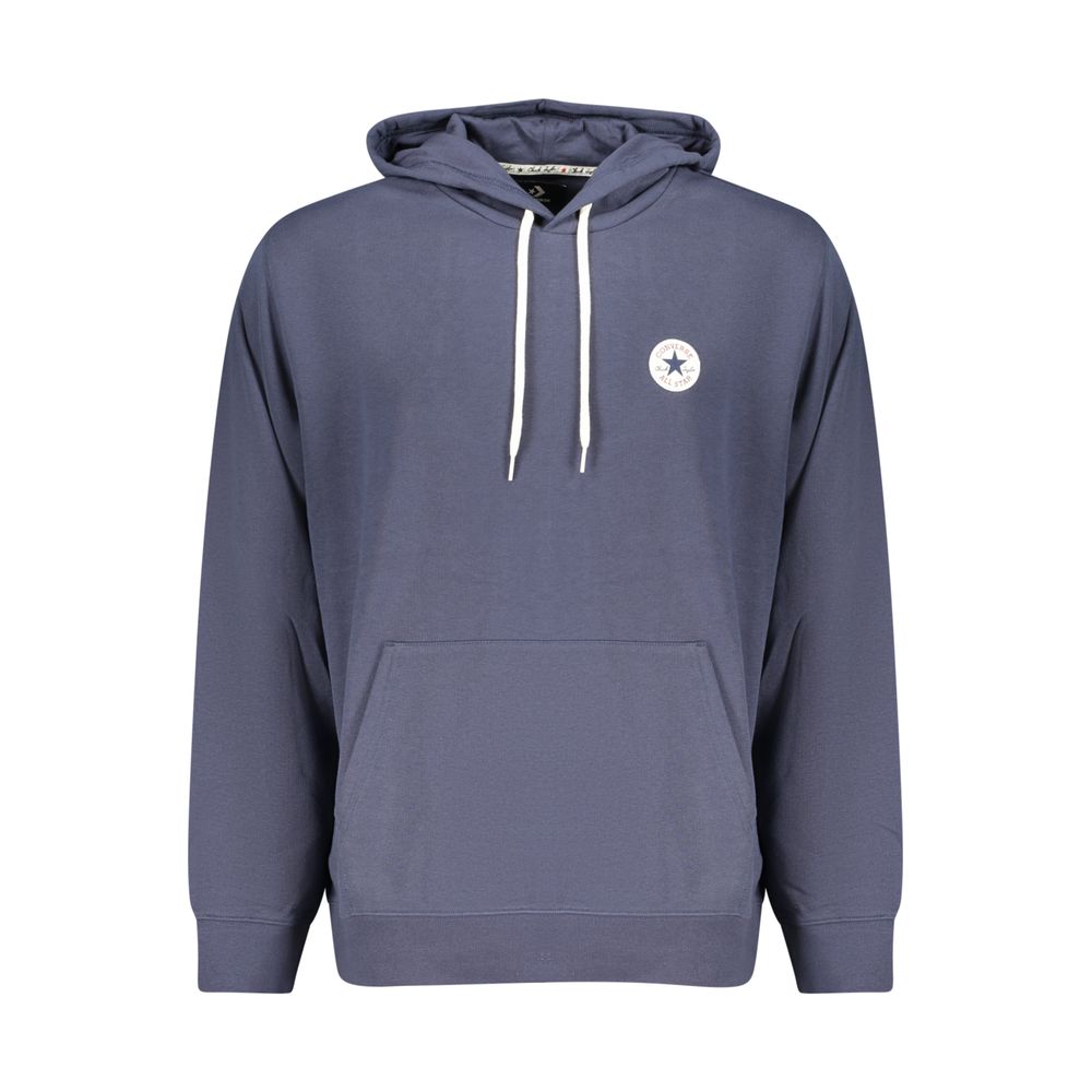 Blue Cotton Men's Hoodie
