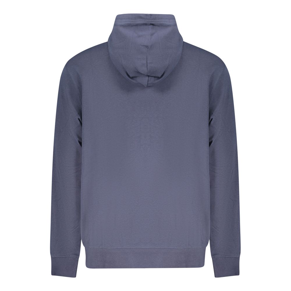 Blue Cotton Men's Hoodie