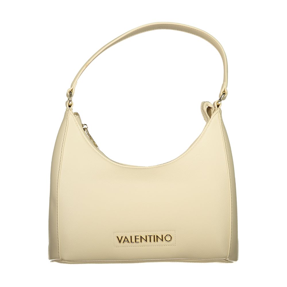 Beige Polyurethane Women's Bag