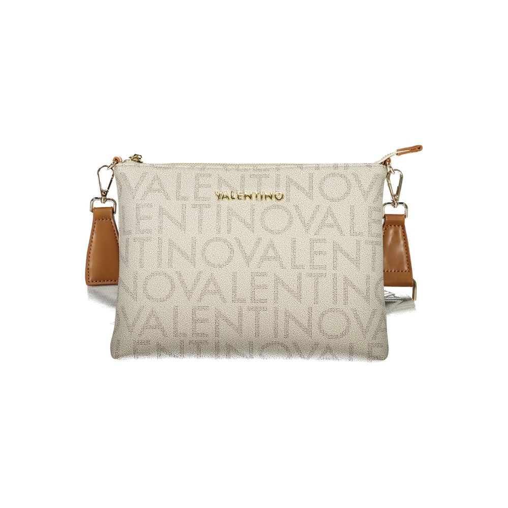 Beige Polyurethane Women's Bag