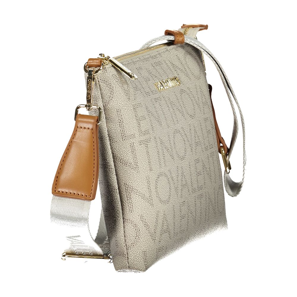 Beige Polyurethane Women's Bag
