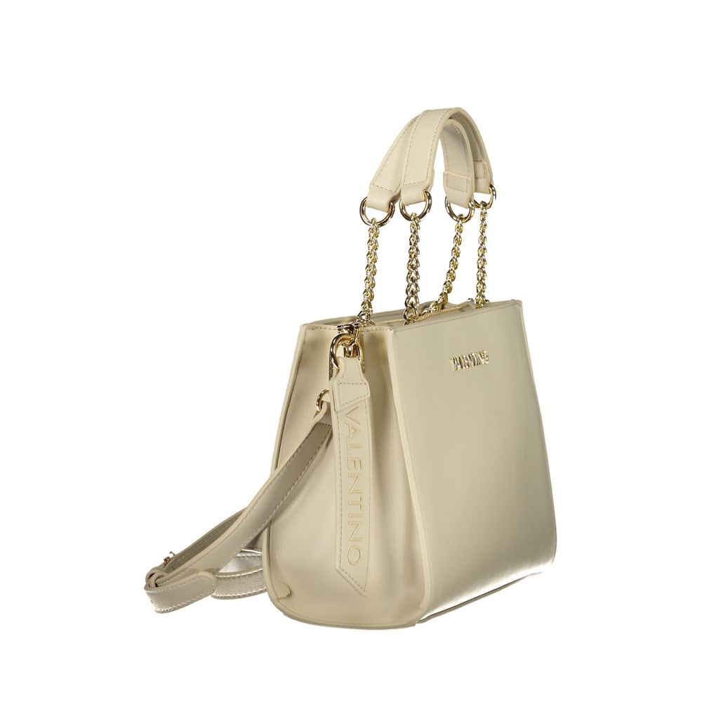 Beige Polyethylene Handbag