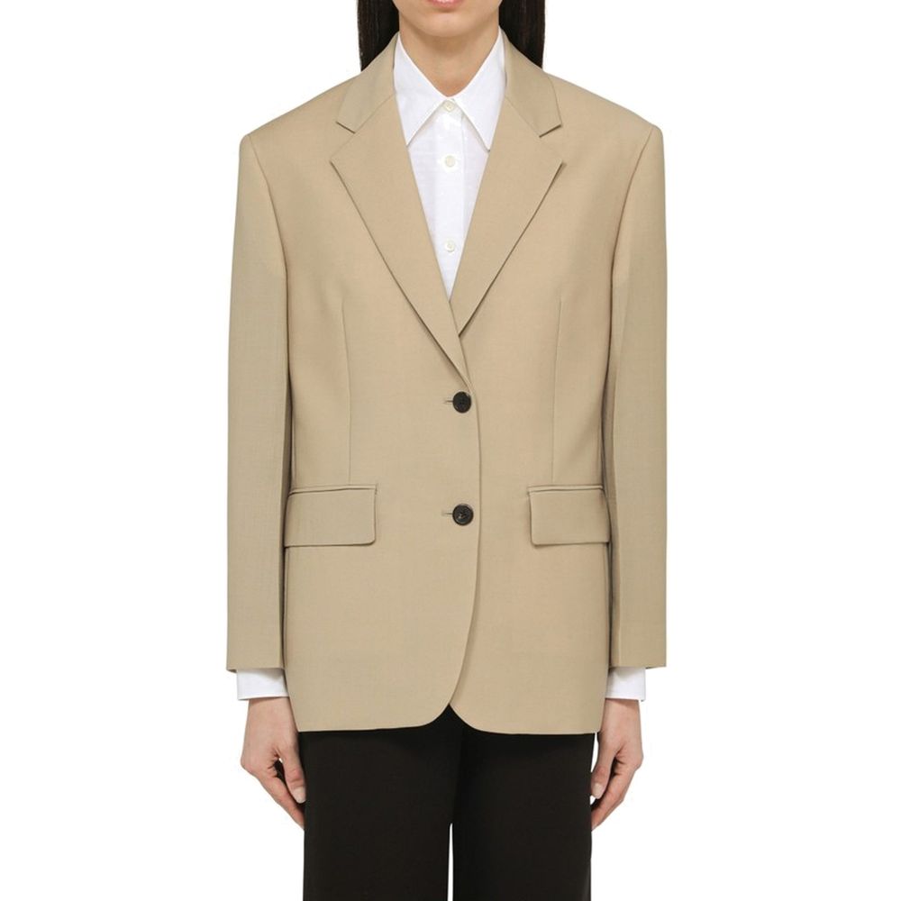 Beige Mohair Blazer