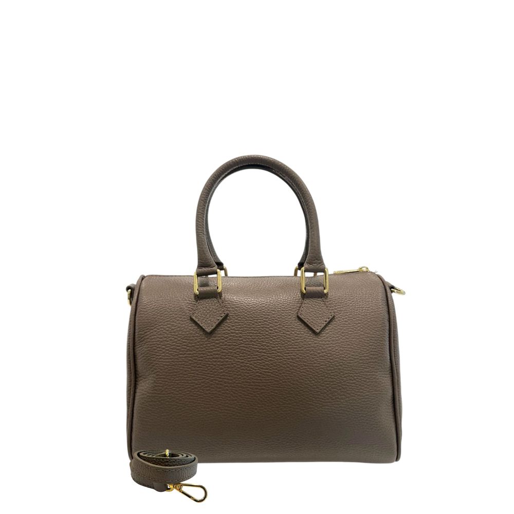 Brown Cowhide Women Handbag