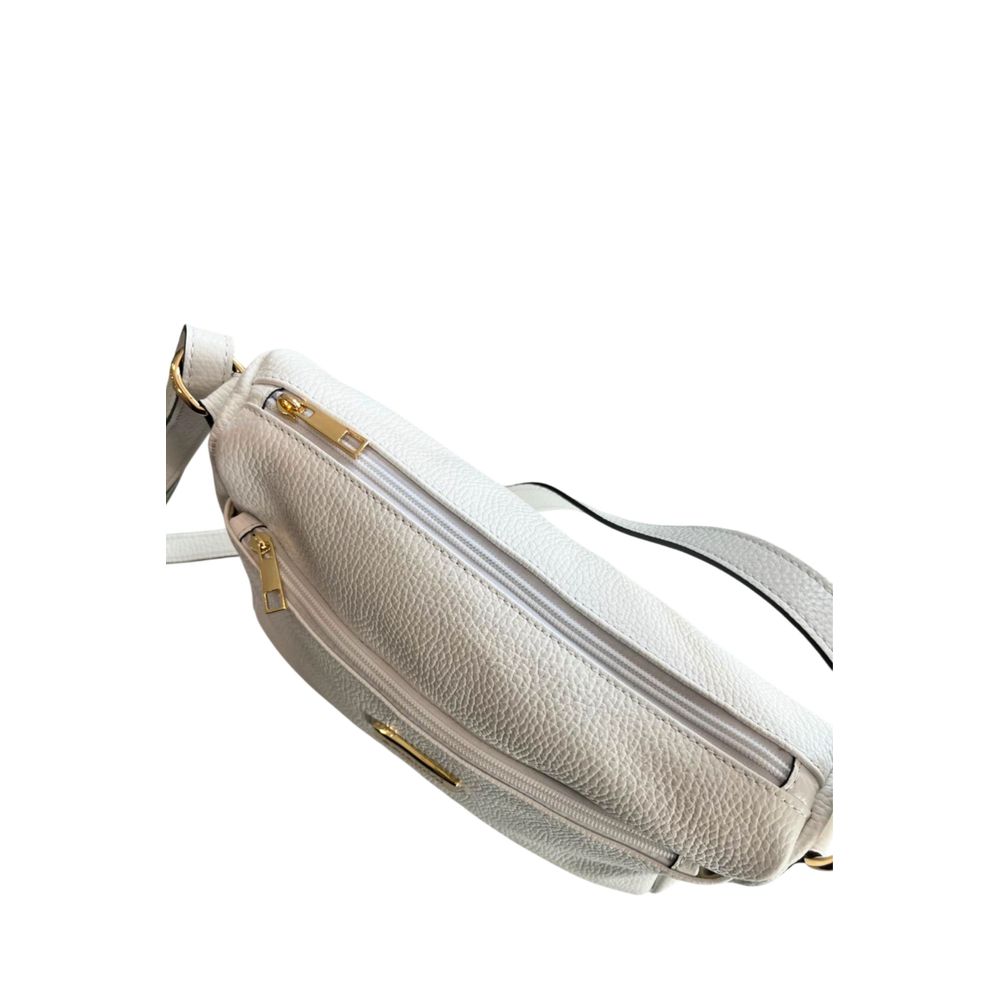 White Cowhide Crossbody Bag
