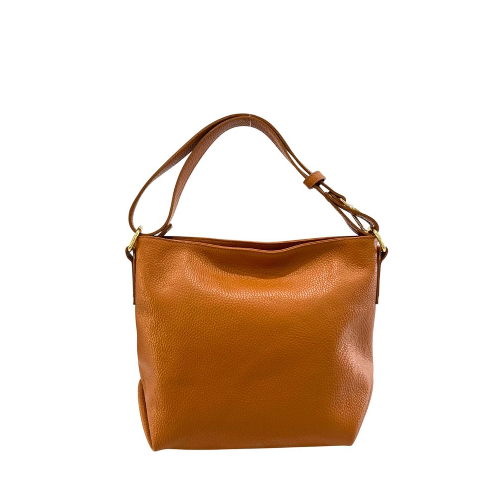 Brown Cowhide Clutch Bag