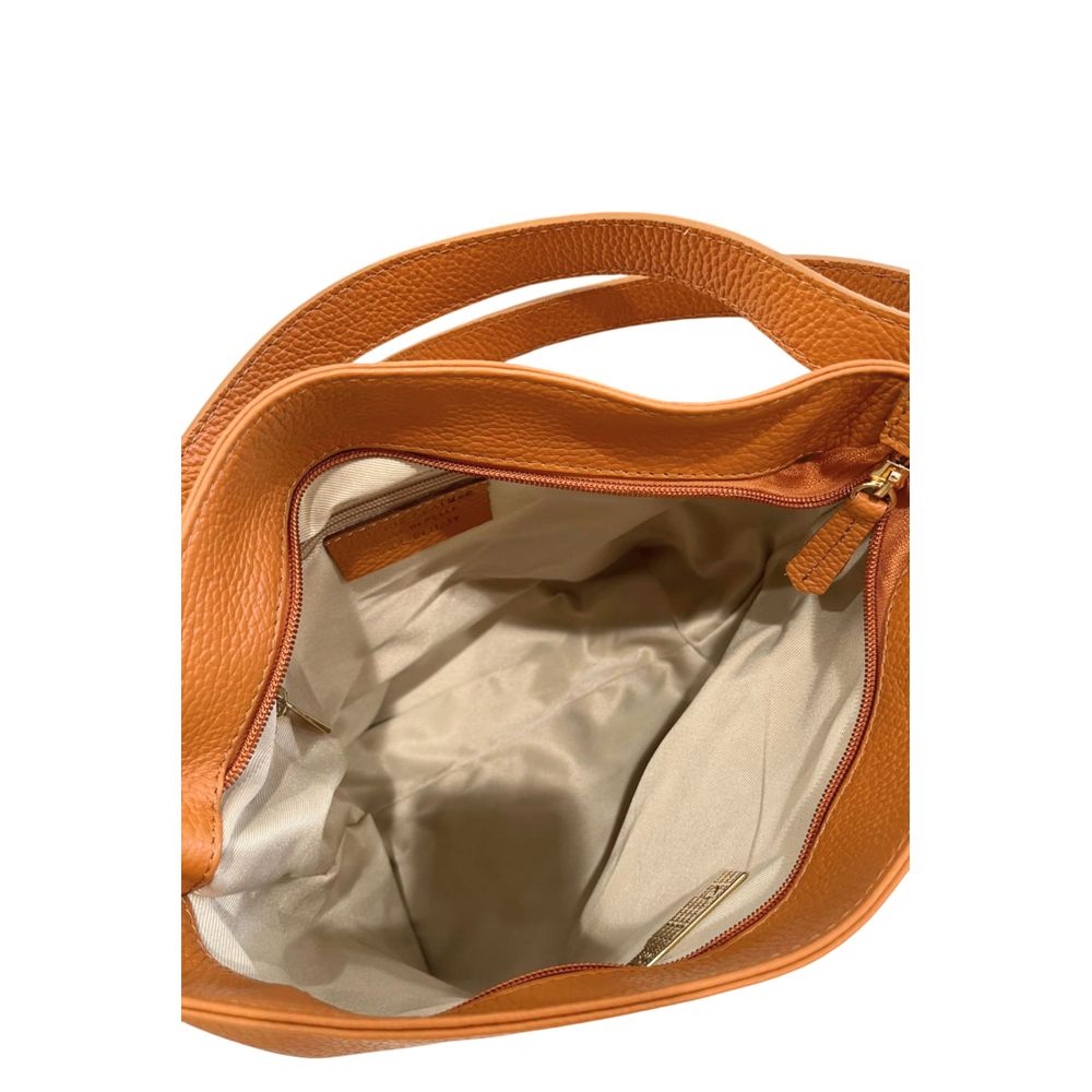 Brown Cowhide Clutch Bag
