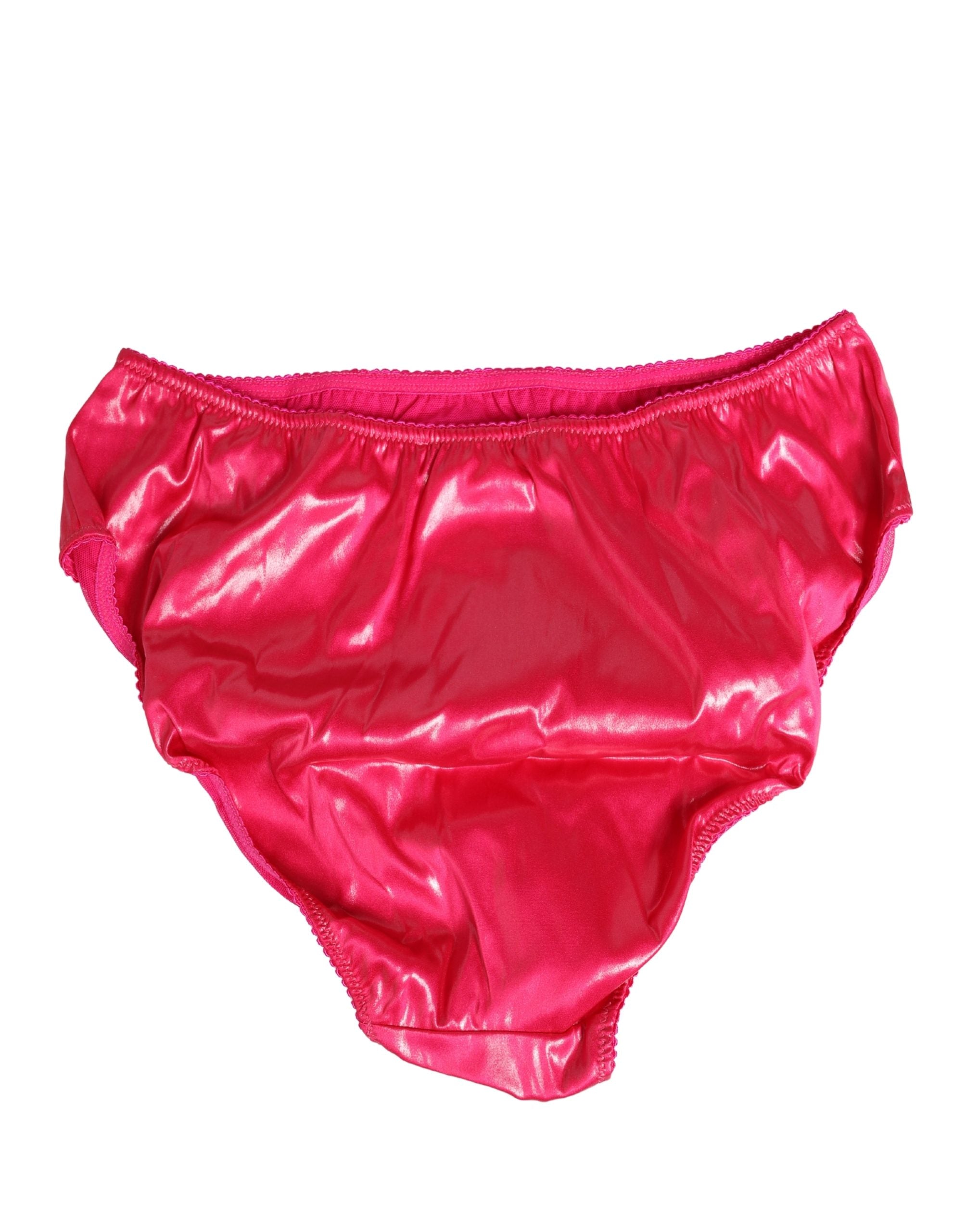 Pink Silk Satin Slip Girdle Panty Underwear