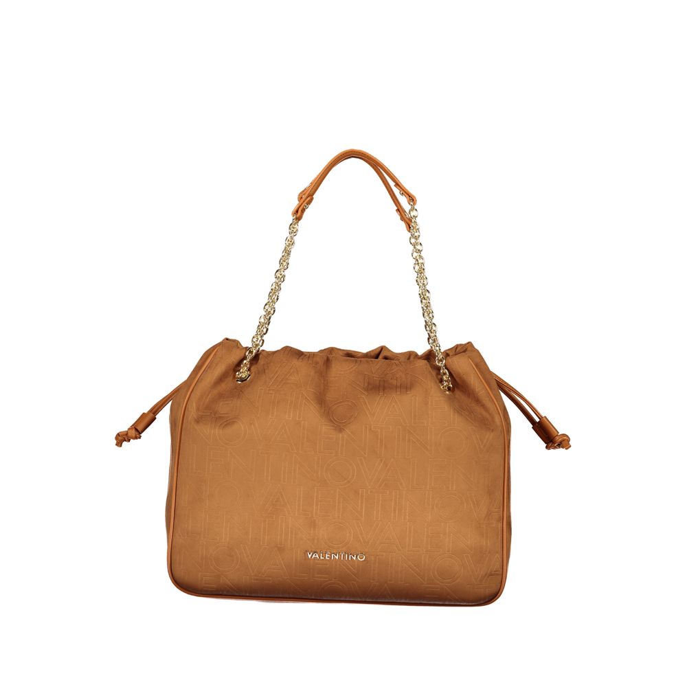 Brown Polyurethane Womens Bag