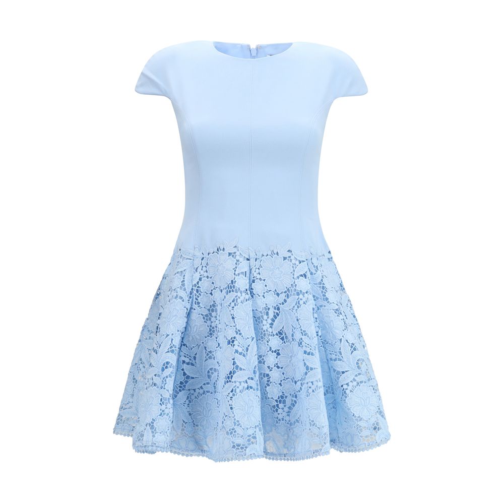 Blue Polyester Casual Dress