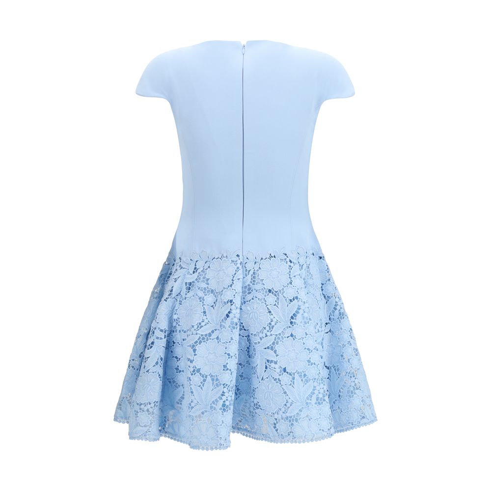 Blue Polyester Casual Dress