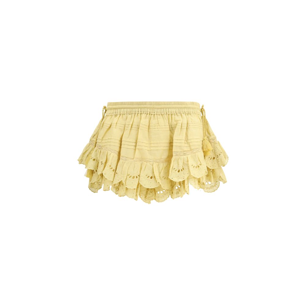 Bicolor Cotton Bermuda Shorts