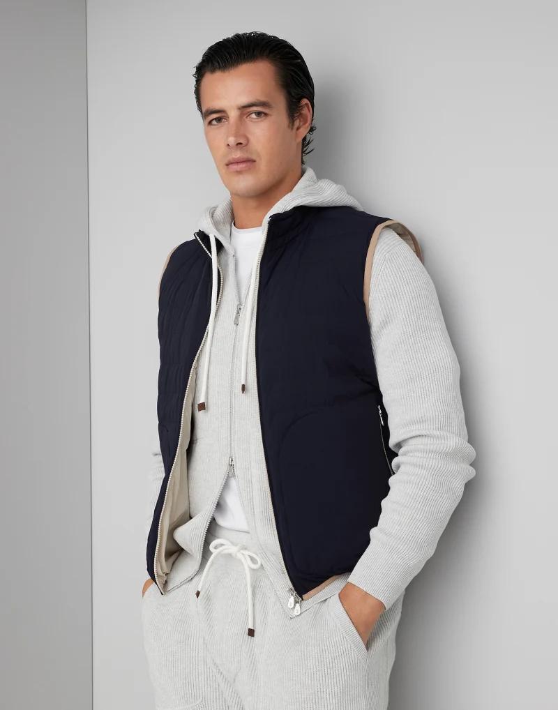 Multicolor Polyamide Sleveless Jacket