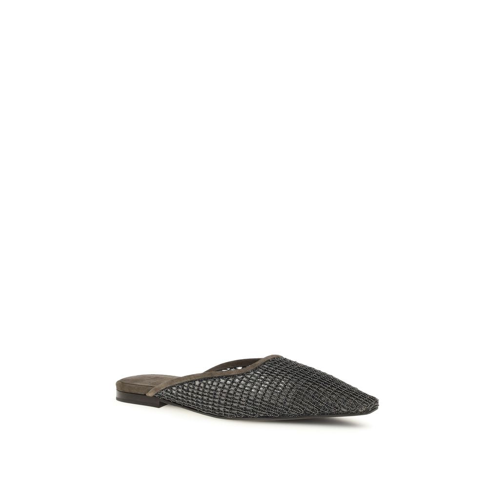 Brown Calf Leather Bos Taurus Ballet Flats