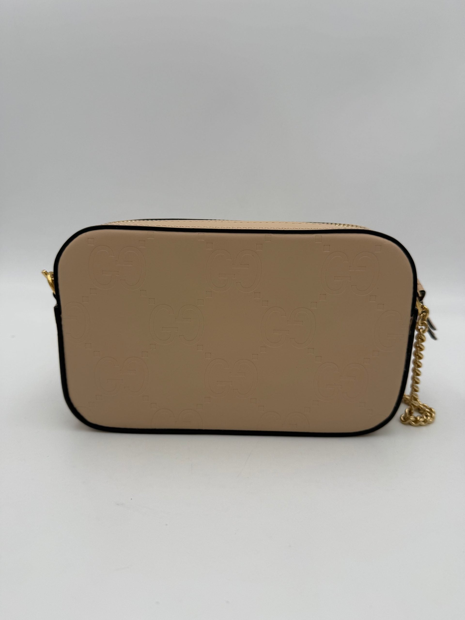 GUCCI GG Jumbo Beige with Front Pocket Shoulder Bag