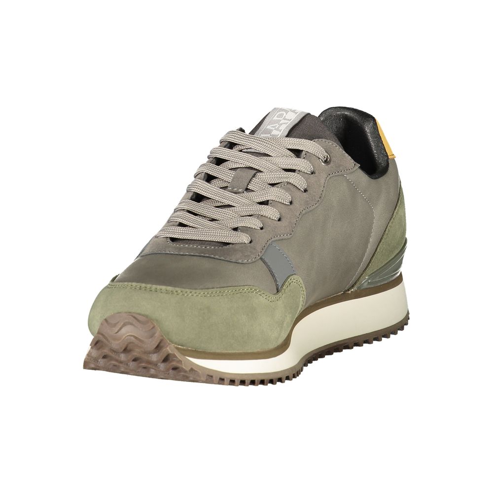 Grey Polyester Men's Sneaker