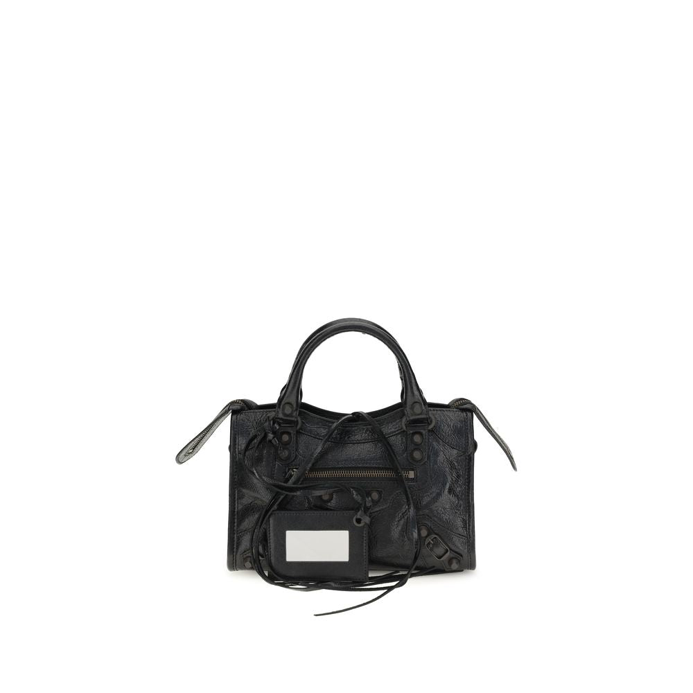 Black Lamb Leather Shoulder Bag
