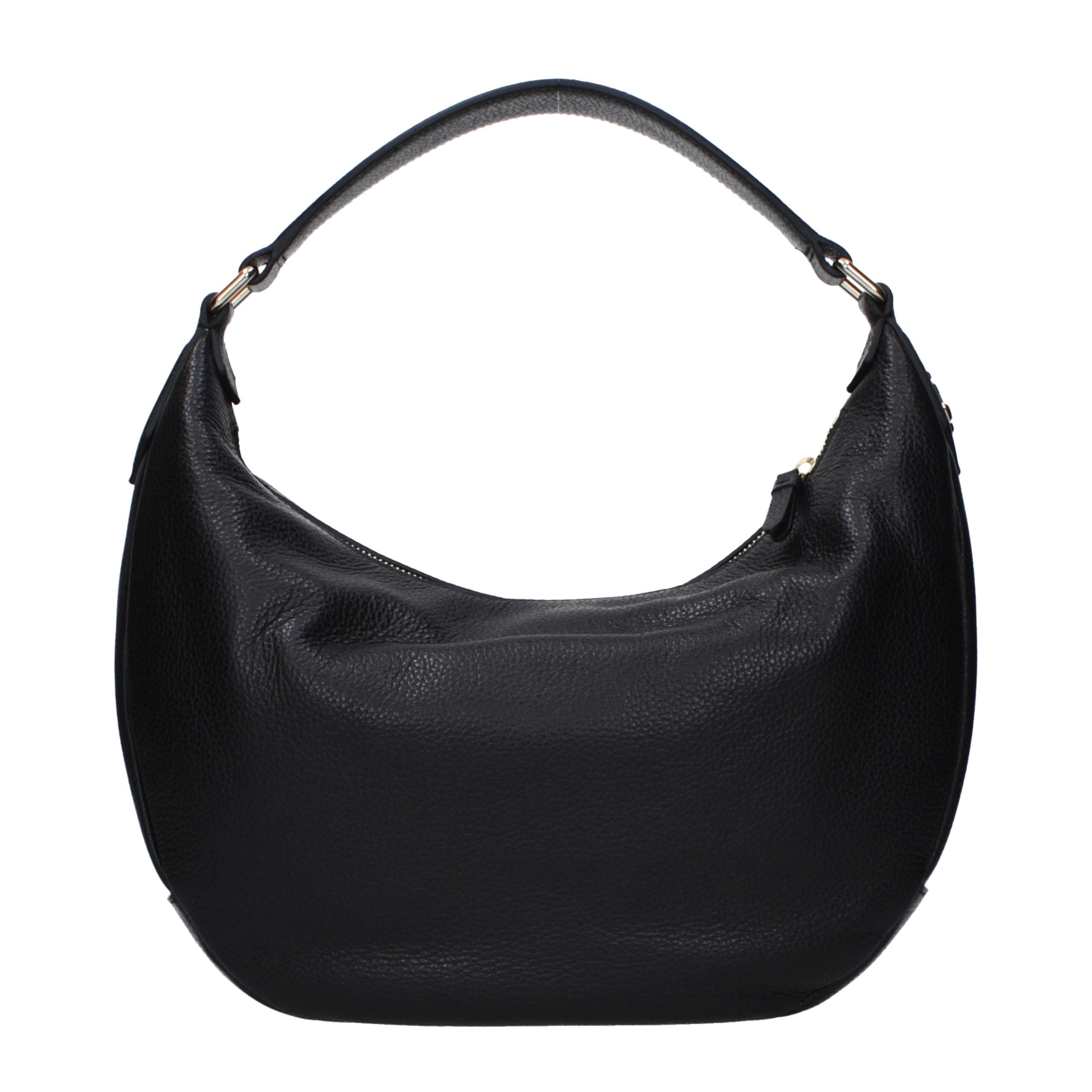 Black Leather Shoulder Bag