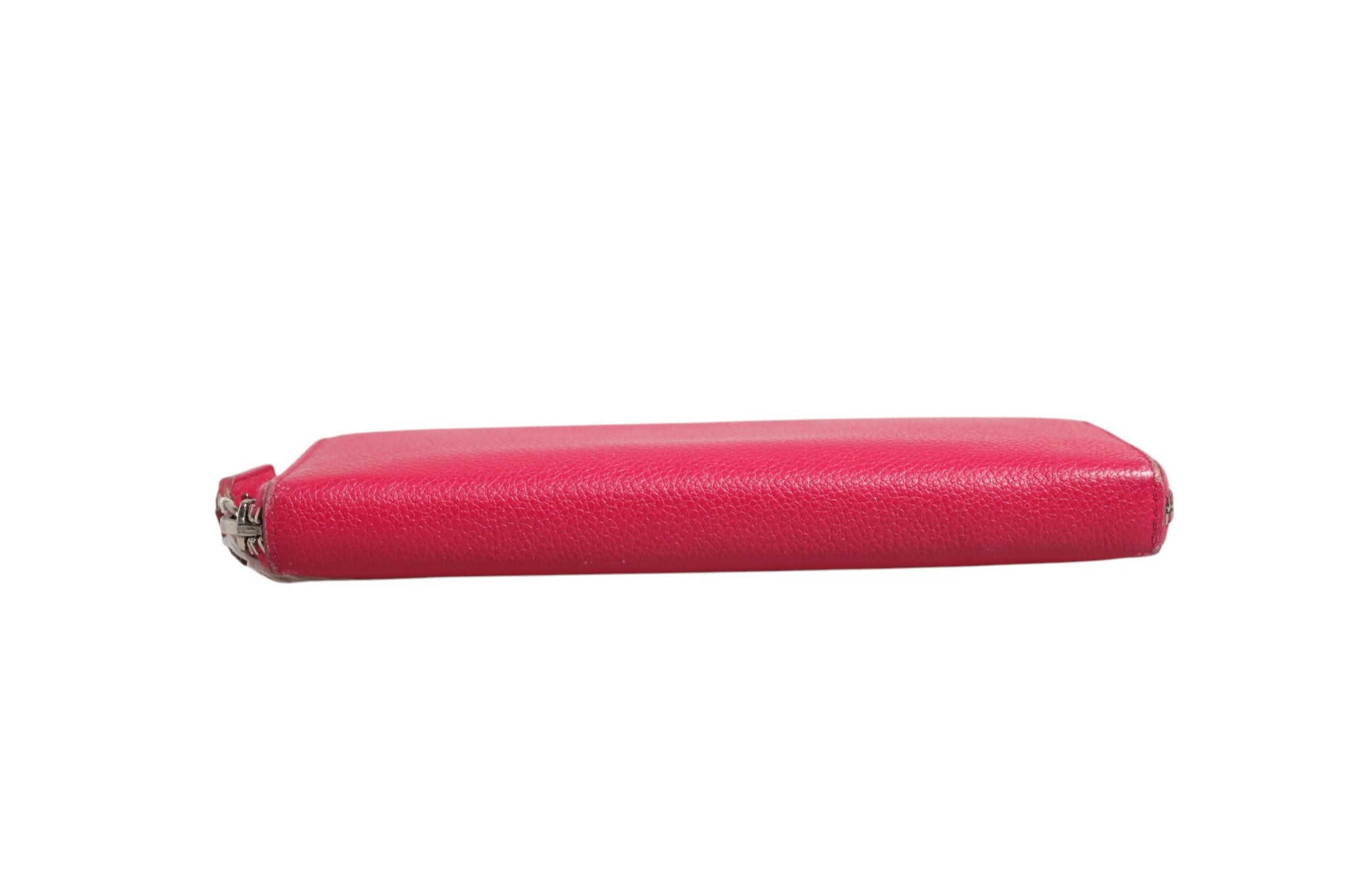 Magenta and Silver logo wallet