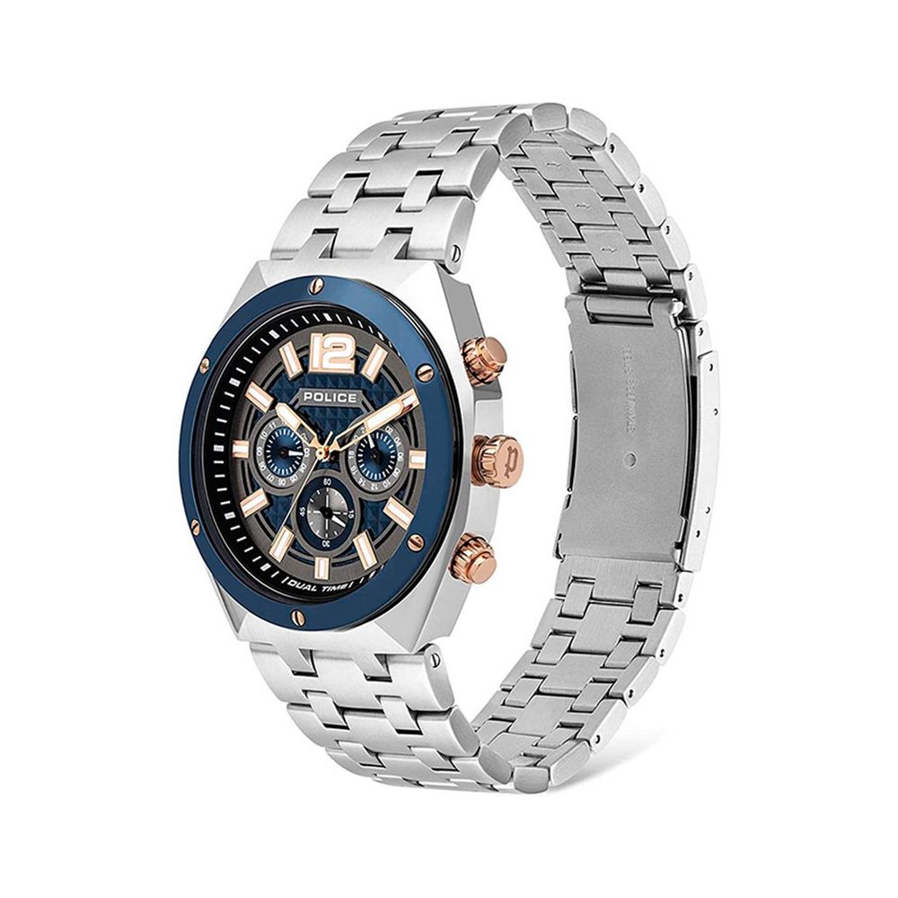 Gray Stainless Steel Dress Watch