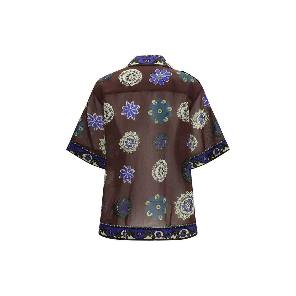 Brown Ramie Shirt