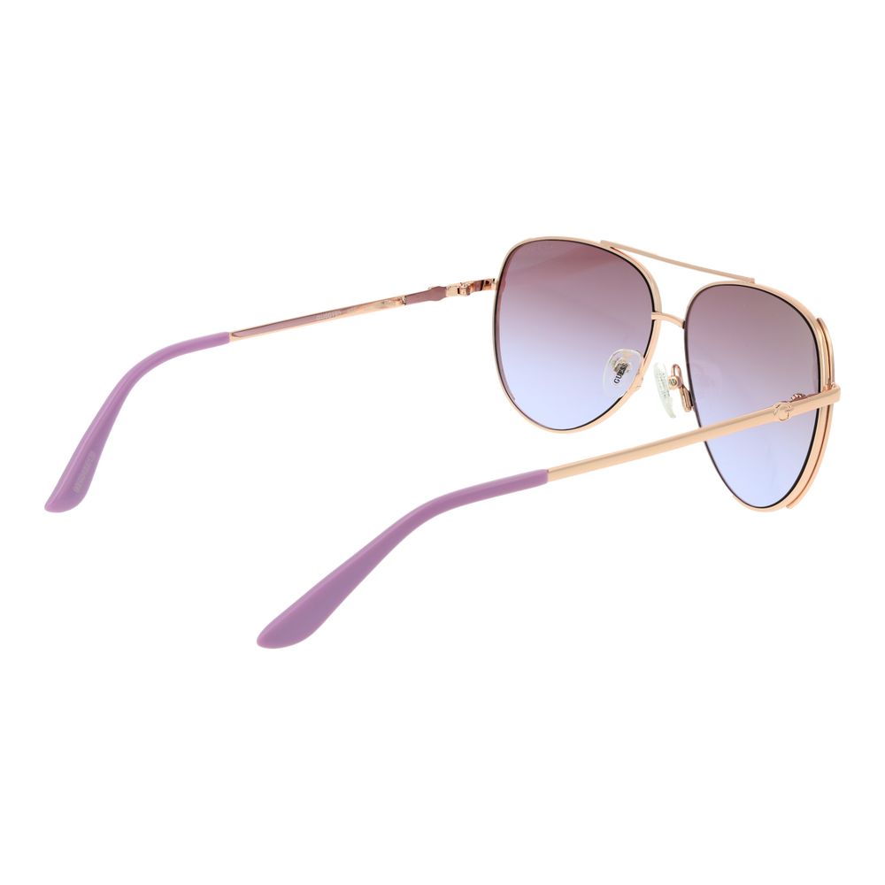 Rose Gold Metal Sunglasses