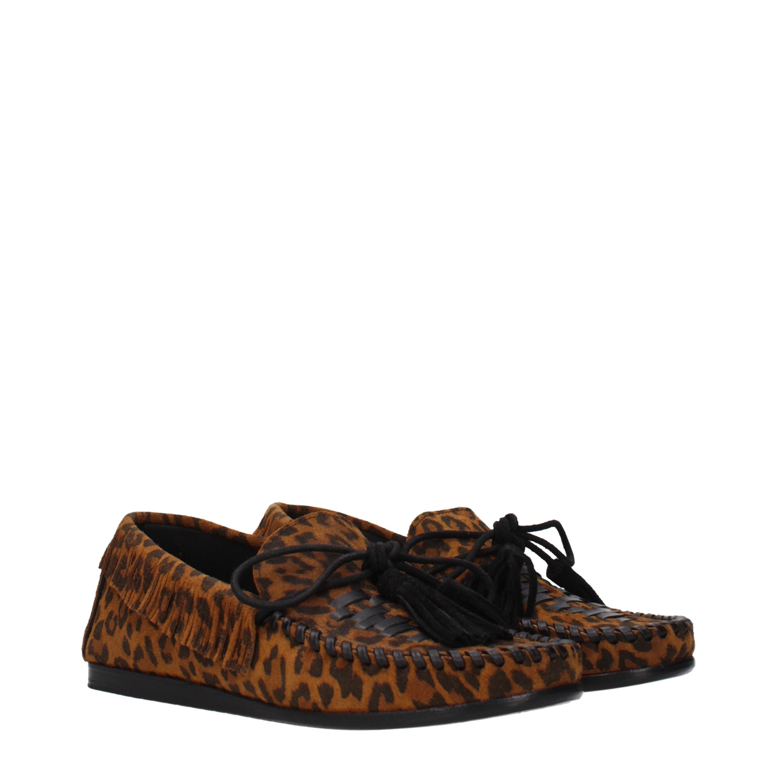 Brown Leather Slip-On Loafers