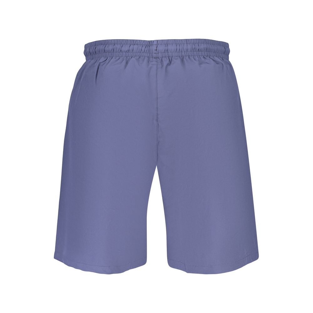 Blue Polyester Men's Swimwear