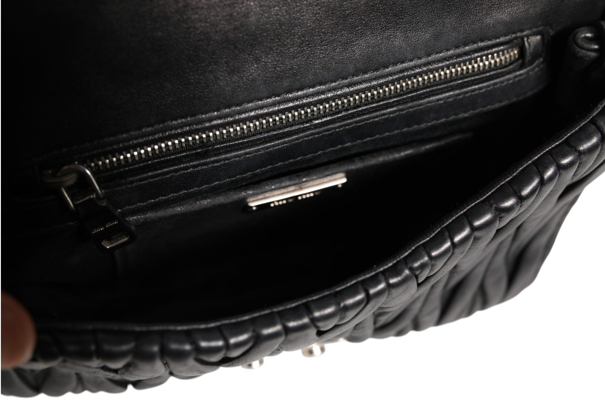 Confidential Matelasse Leather Flap Shoulder Bag