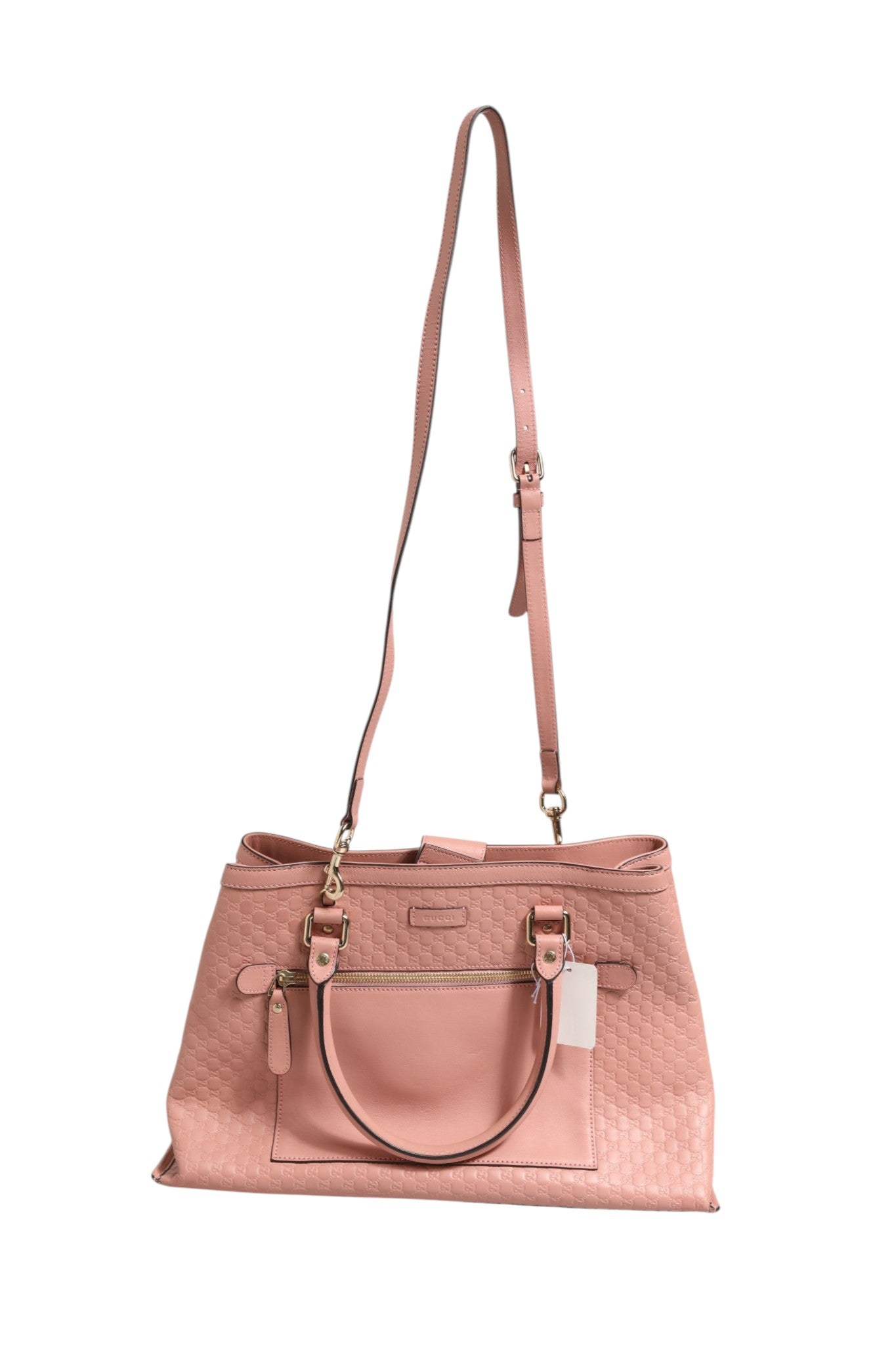 Microguccissima Leather Medium Tote Bag