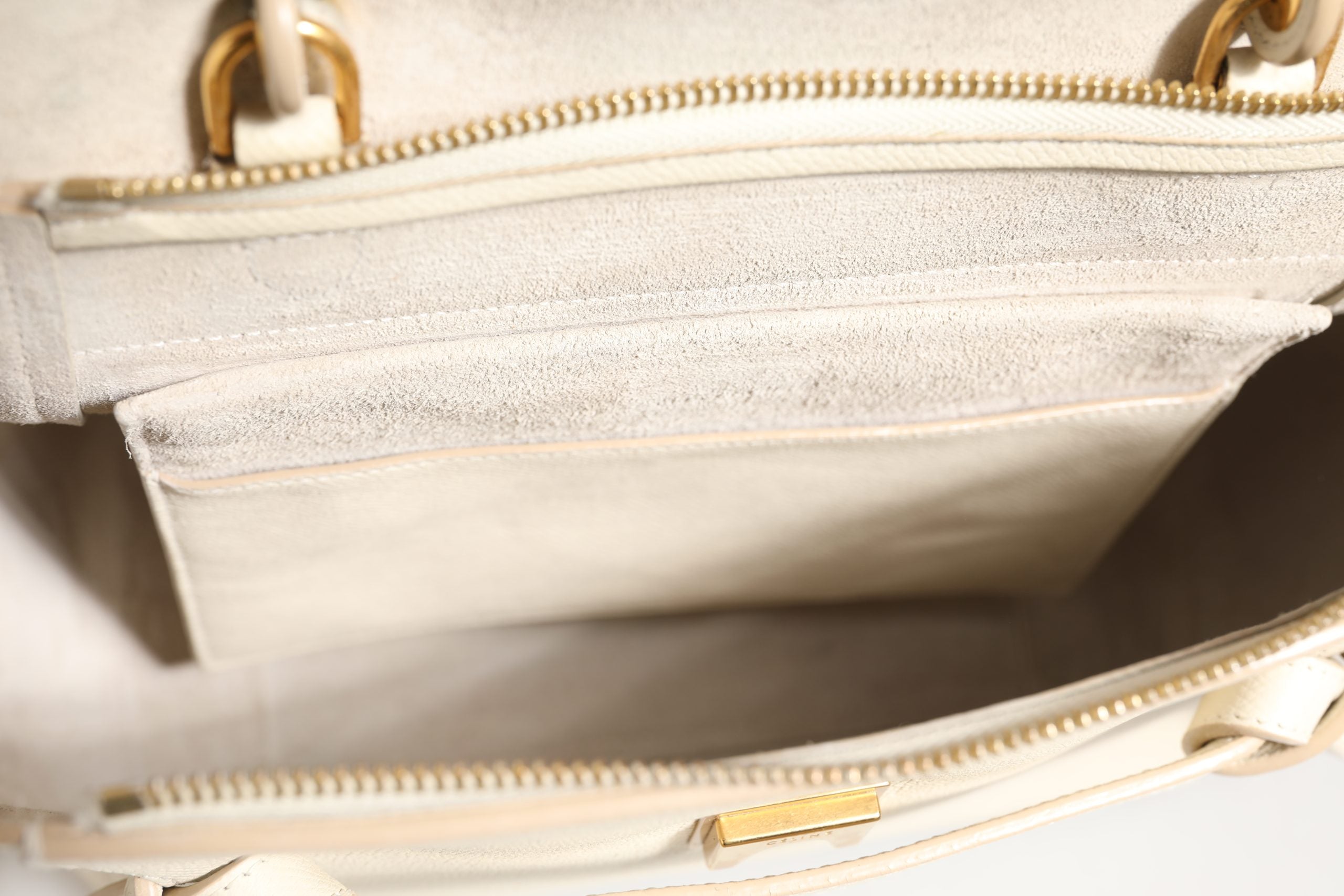 Nano Belt Bag Grained Calfskin Chalk