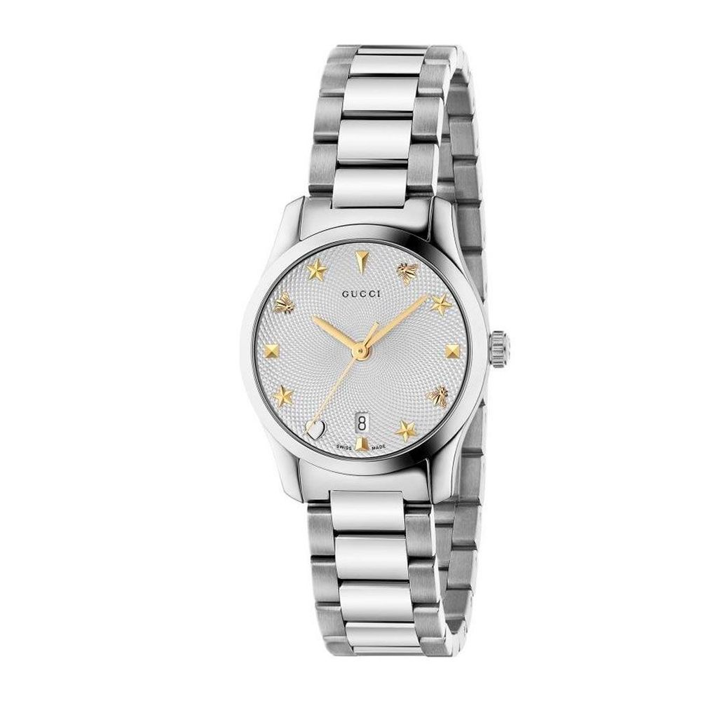Gray Stainless Steel Dress Watch