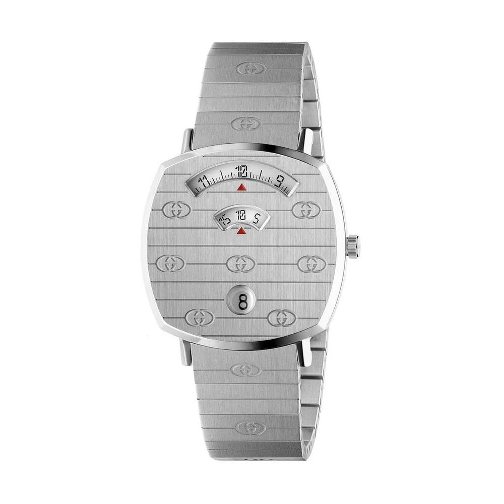 Gray Stainless Steel Dress Watch
