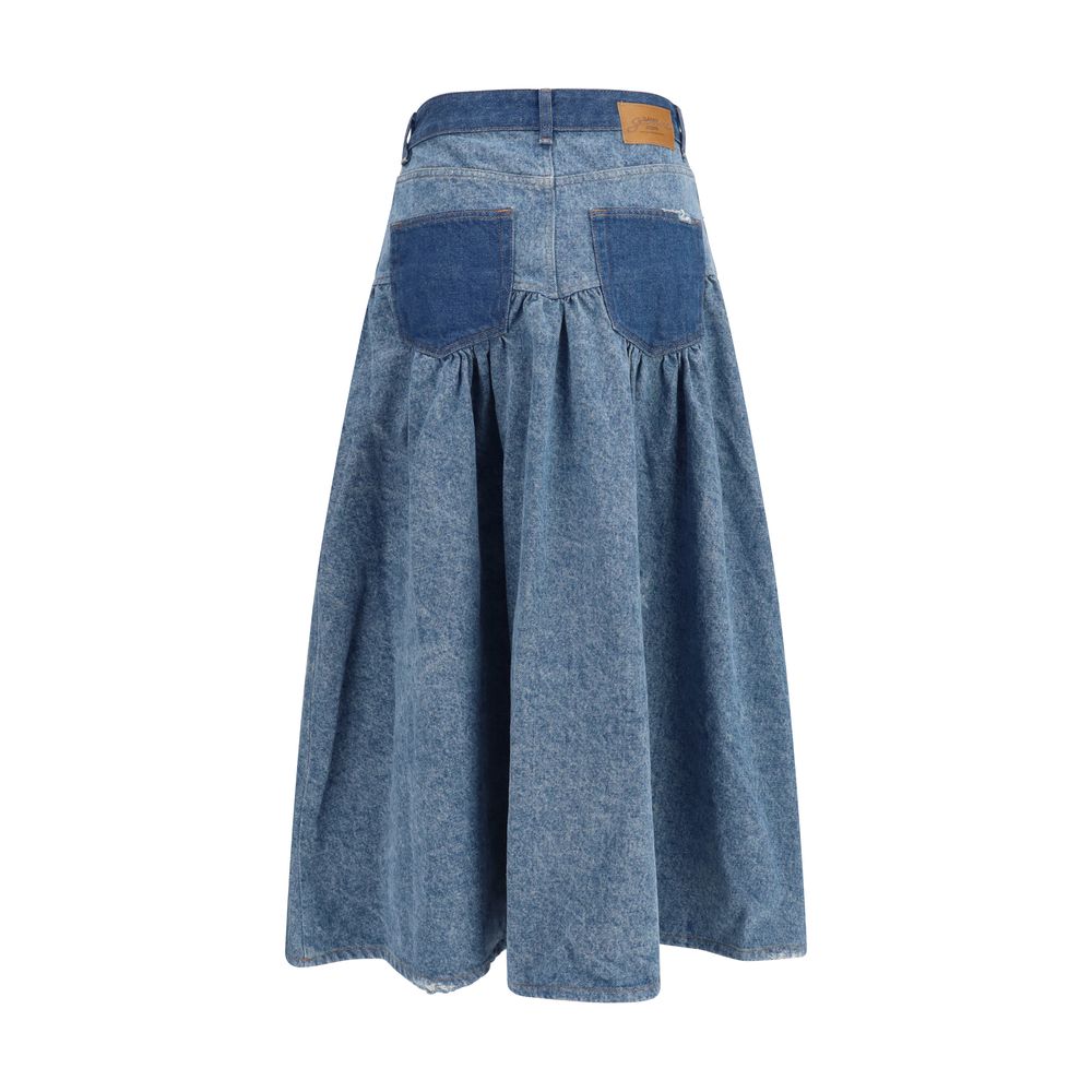 Blue Denim Skirt