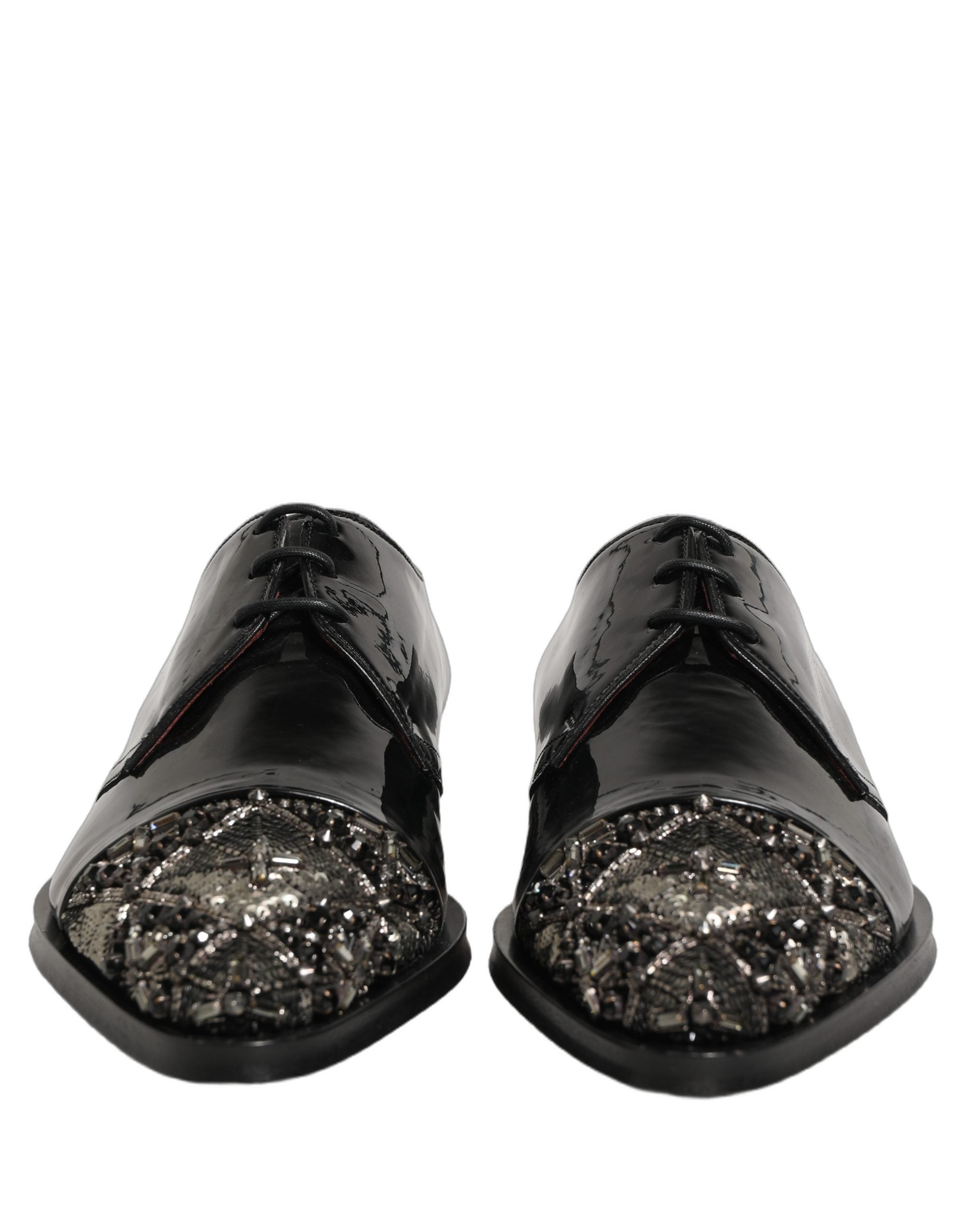 Black Embellished Men Derby Dress Formal Shoes