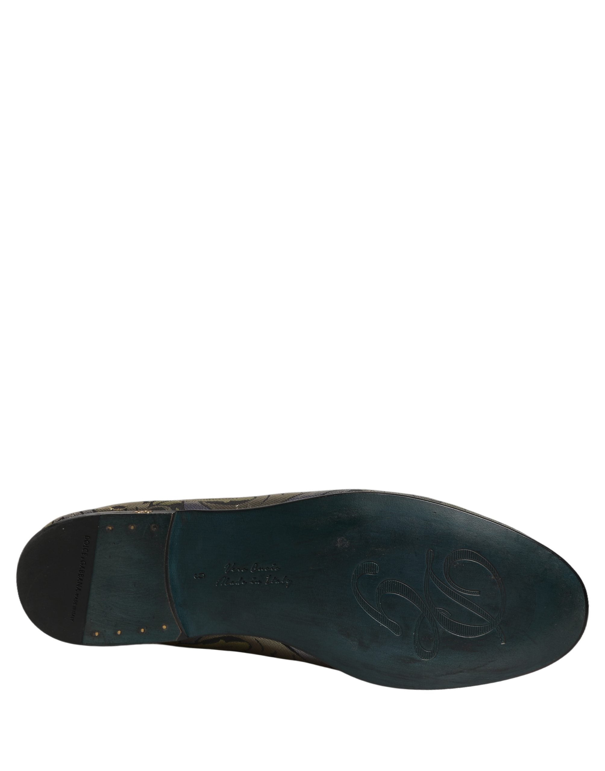 Multicolor Floral Jacquard Men Loafers Shoes