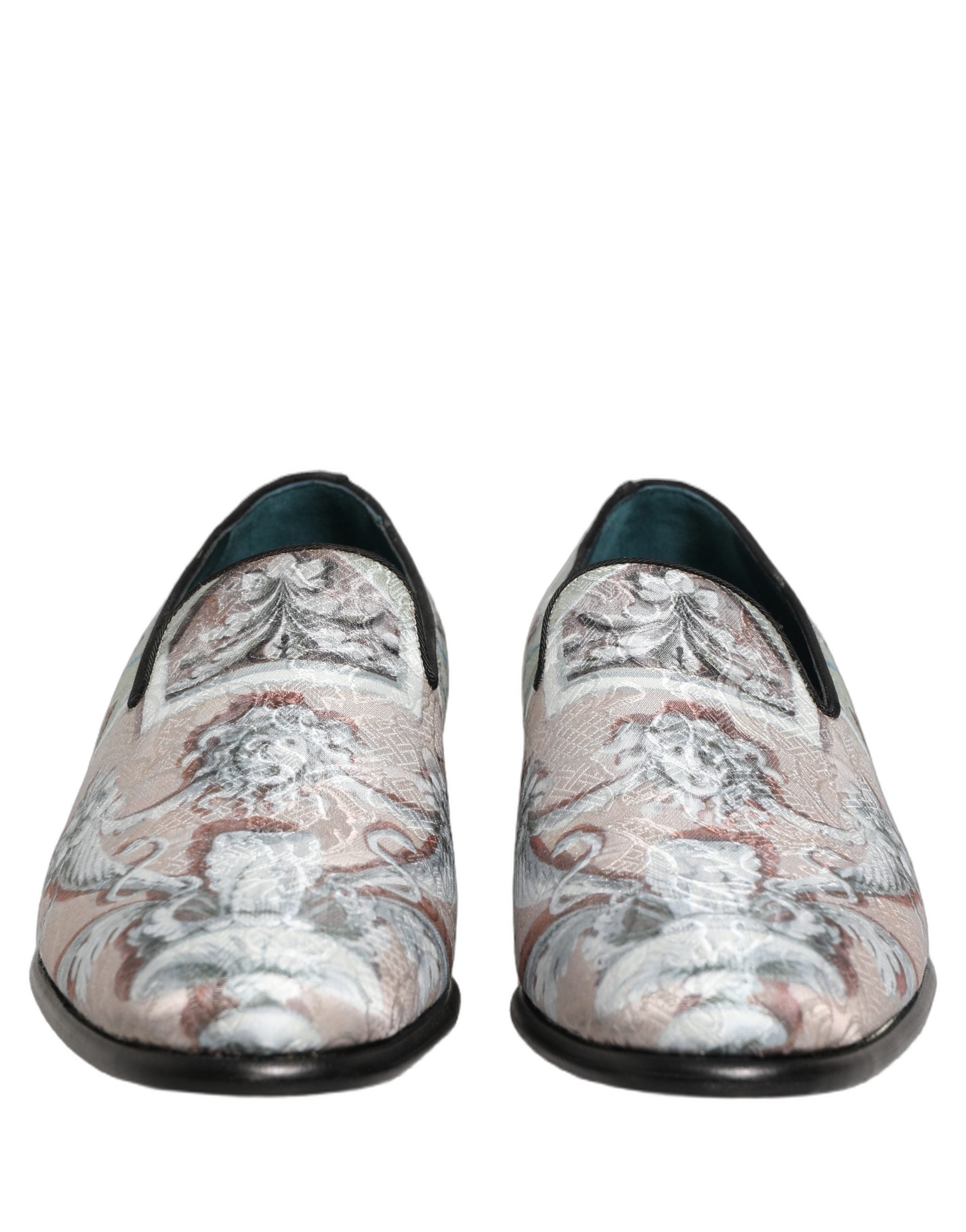 Multicolor Velvet Baroque Dress Loafers Shoes