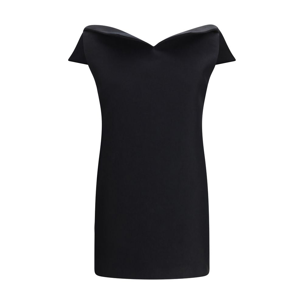 Black Wool Oves Aries Cocktail Dress