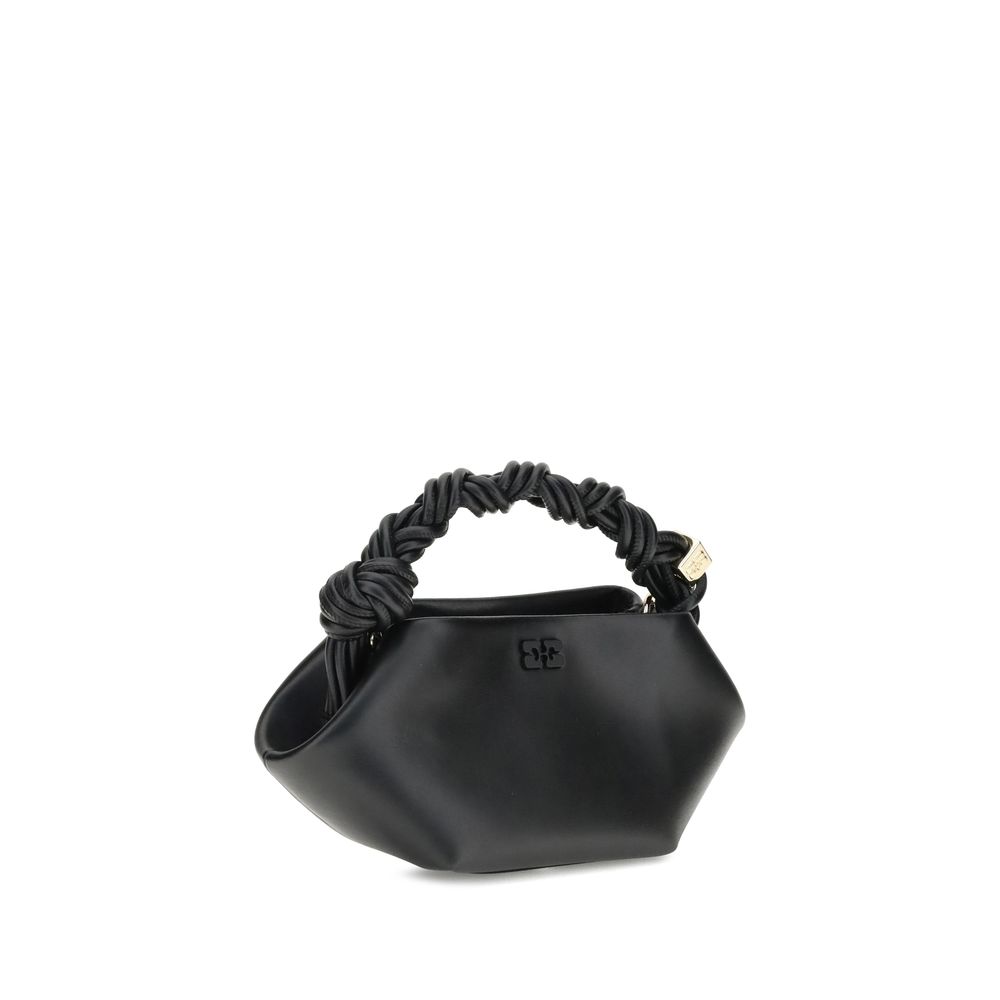 Black Recycled Leather Shoulder Bag