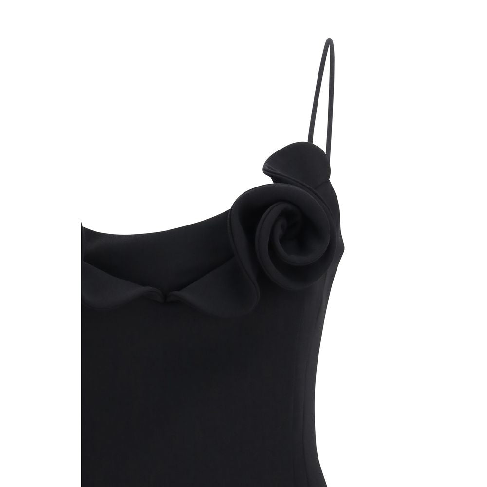 Black Wool Oves Aries Casual Dress