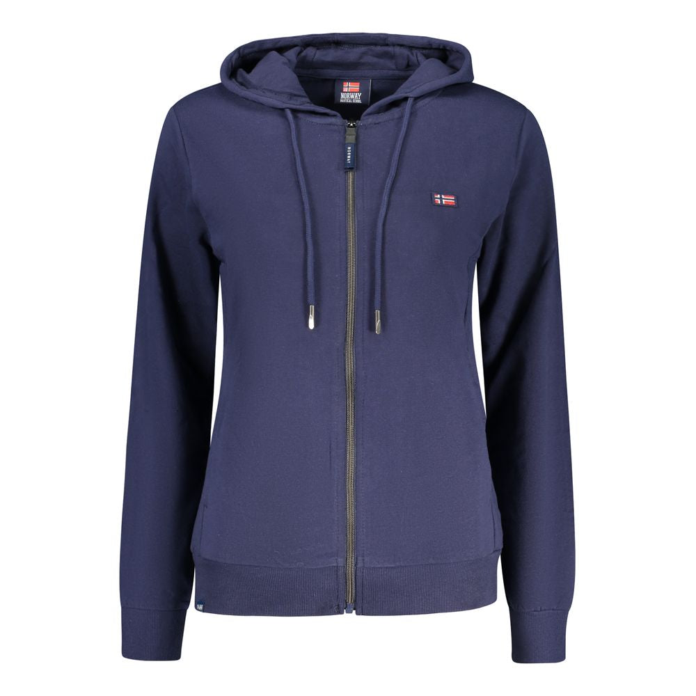 Blue Cotton Women's Sweatshirt