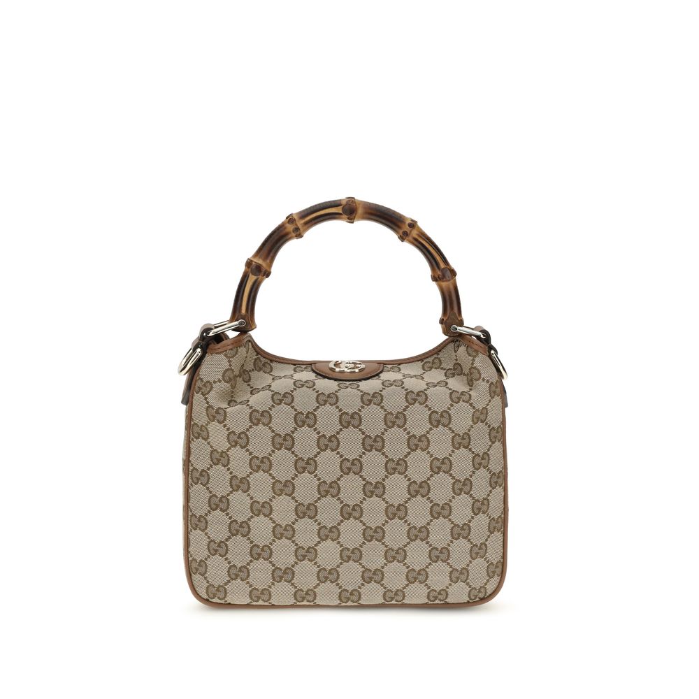 Brown Fabric Shoulder Bag