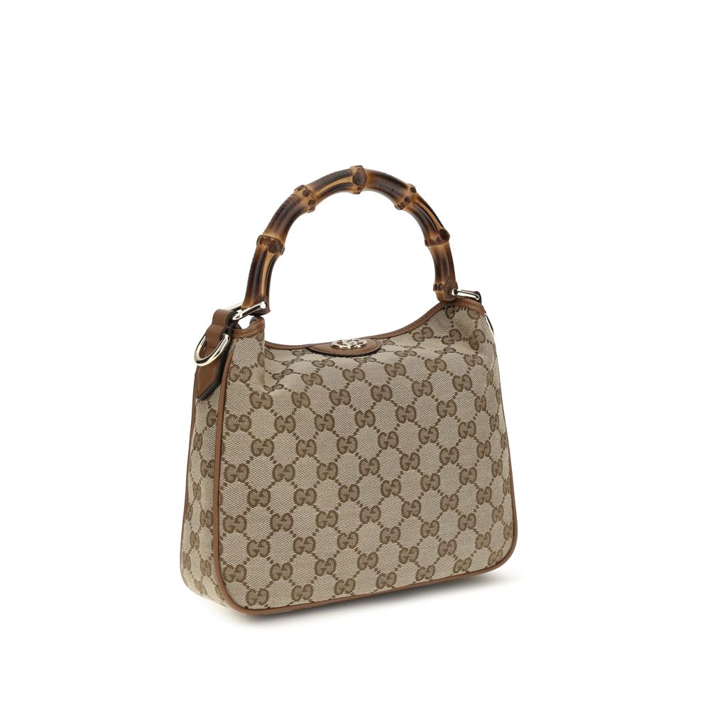 Brown Fabric Shoulder Bag
