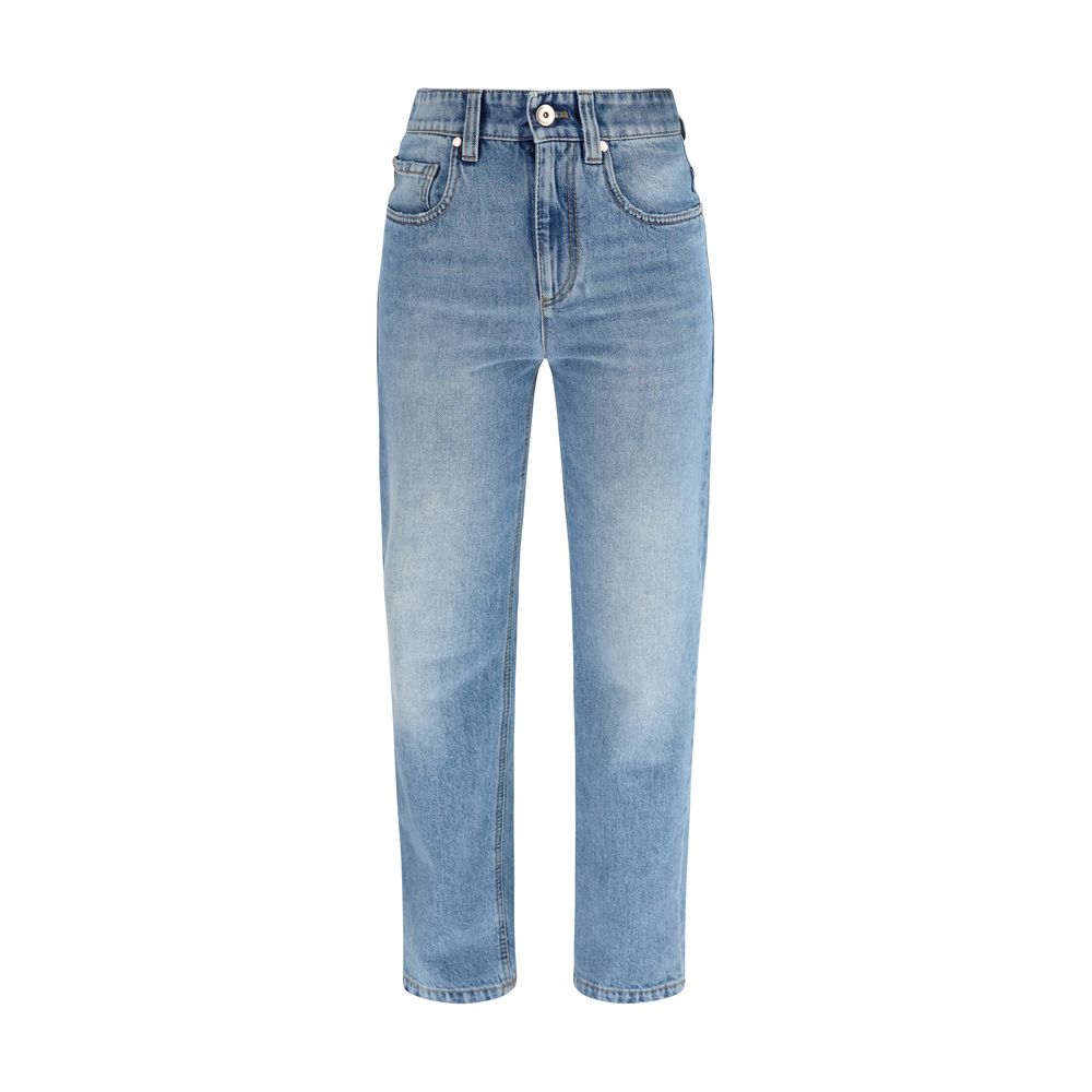 Blue Cotton Jeans Denim